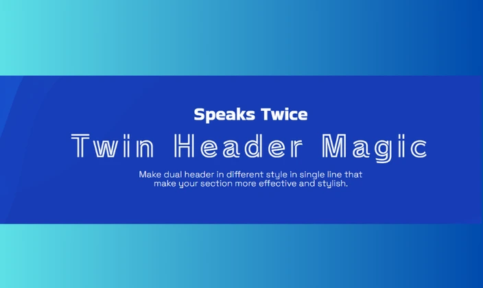 How to Design Multi Color Headings in Elementor Using Turbo Addons Dual Header Widget