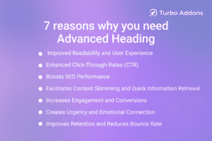 7 reasons why you need advanced heading