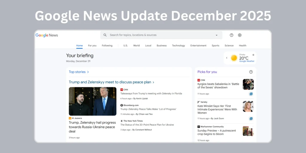 google news updated