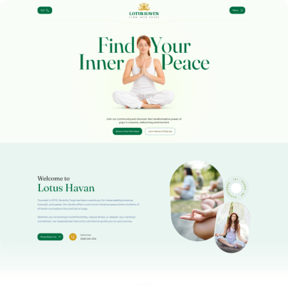 Yoga Training Center Multi Page