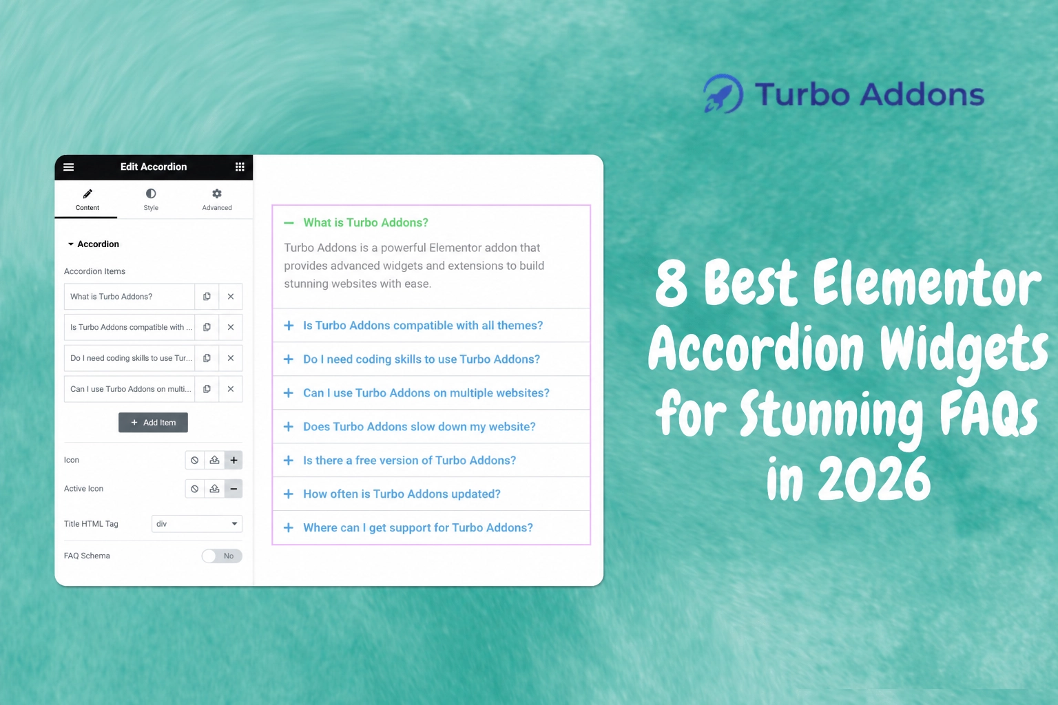 Elementor accordion widgets comparison for building FAQ sections
