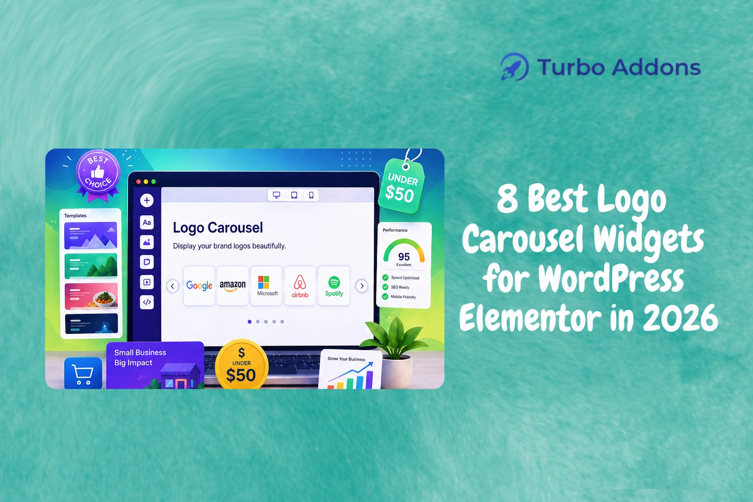 8 Best Logo Carousel Widgets for WordPress Elementor in 2026 - Turbo Addons