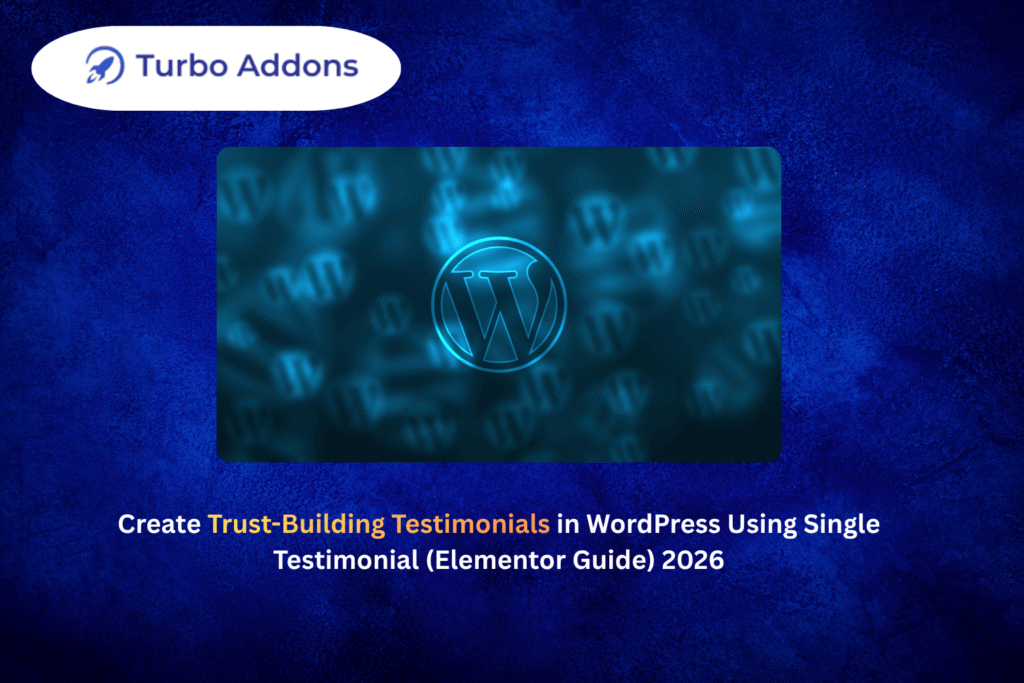 Elementor single testimonial widget layout for WordPress trust building