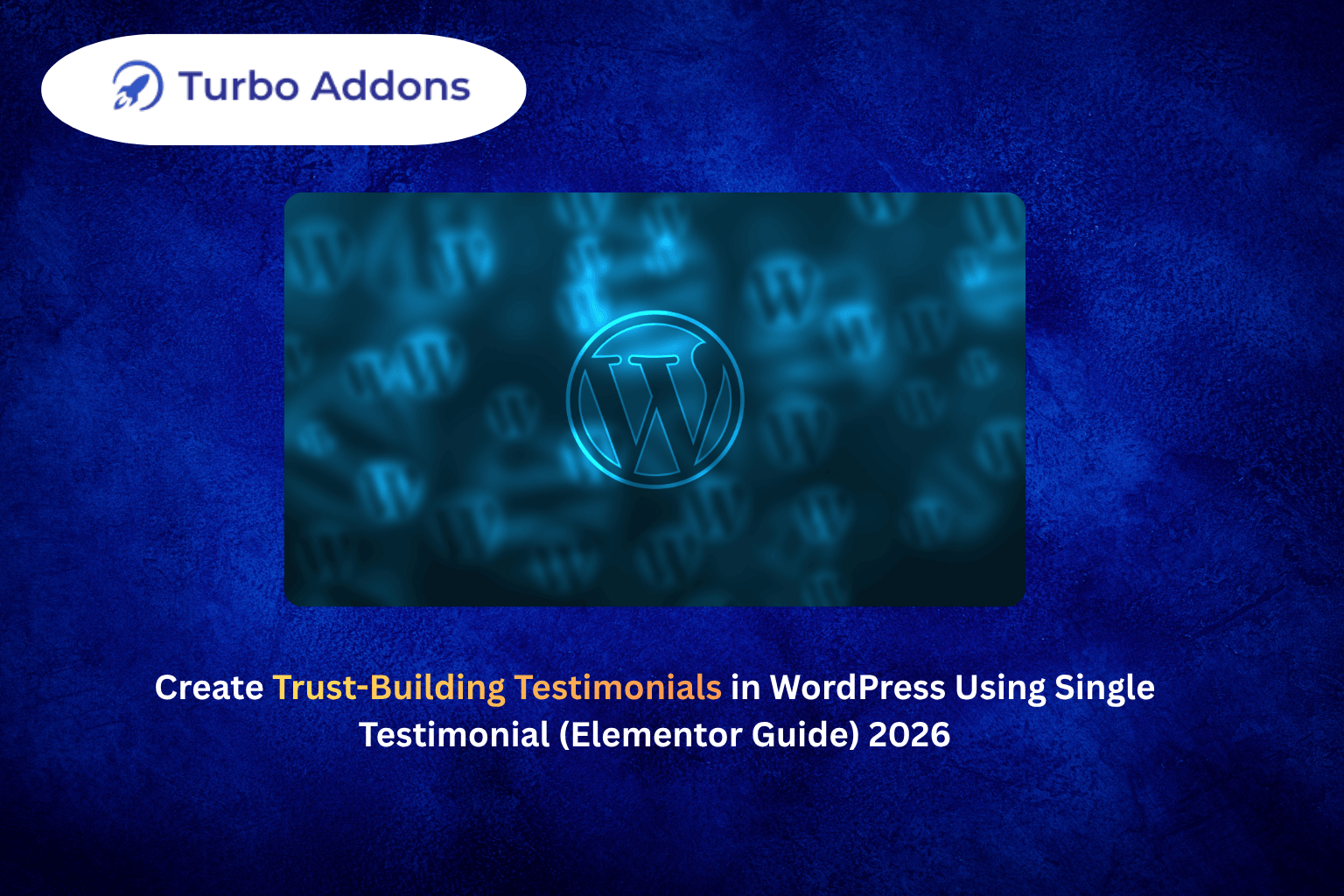 Elementor single testimonial widget layout for WordPress trust building