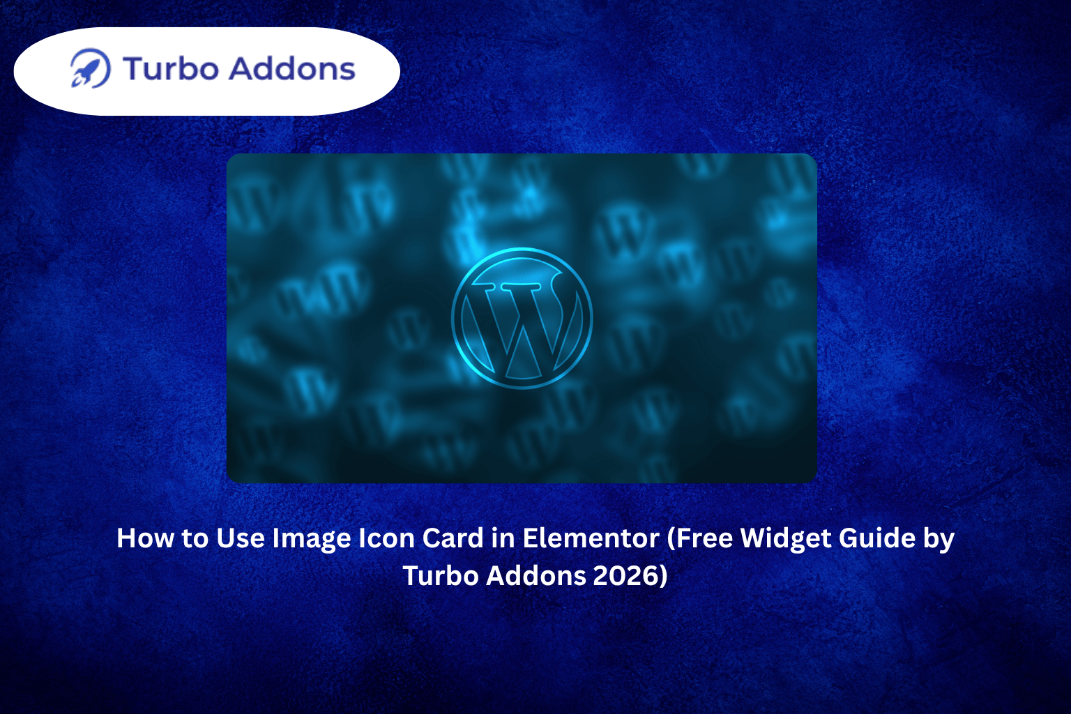 Turbo Addons Image Icon Card Elementor widget preview for payment processing layout