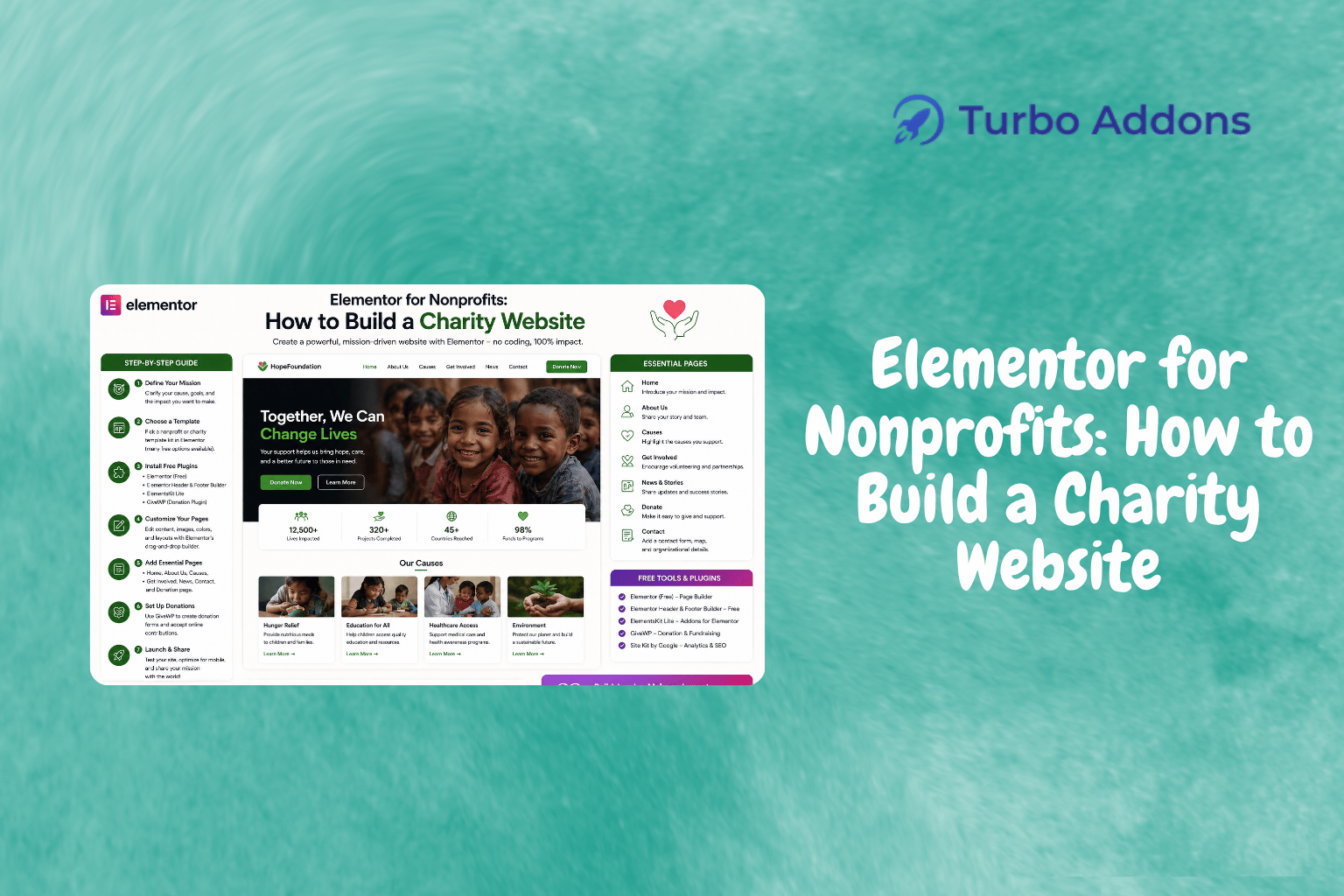 Elementor for Nonprofits: How to Build a Charity Website