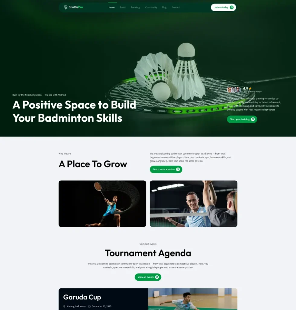 1 Badminton Club Academy
