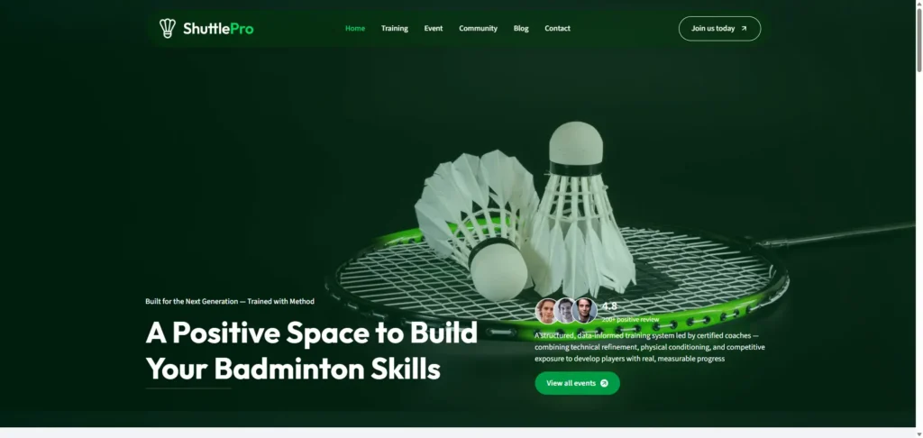 Badminton Club Academy Home 05 20 2026 09 44 AM