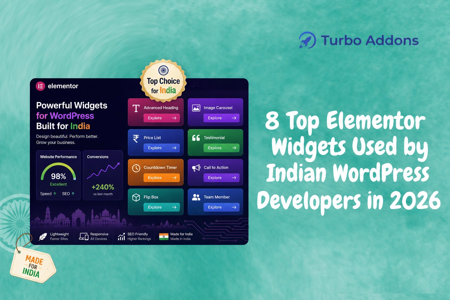 8 Top Elementor Widgets Used by Indian WordPress Developers in 2026