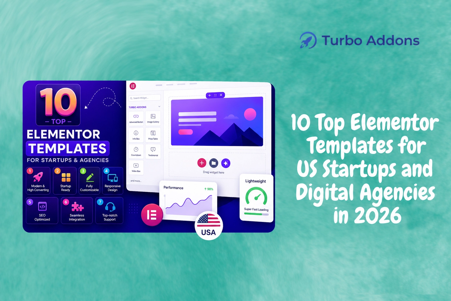 Featured image for top Elementor templates for US startups guide