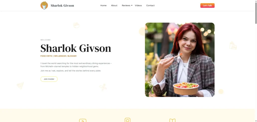 Food Blogger Home 06 06 2026 10 43 AM