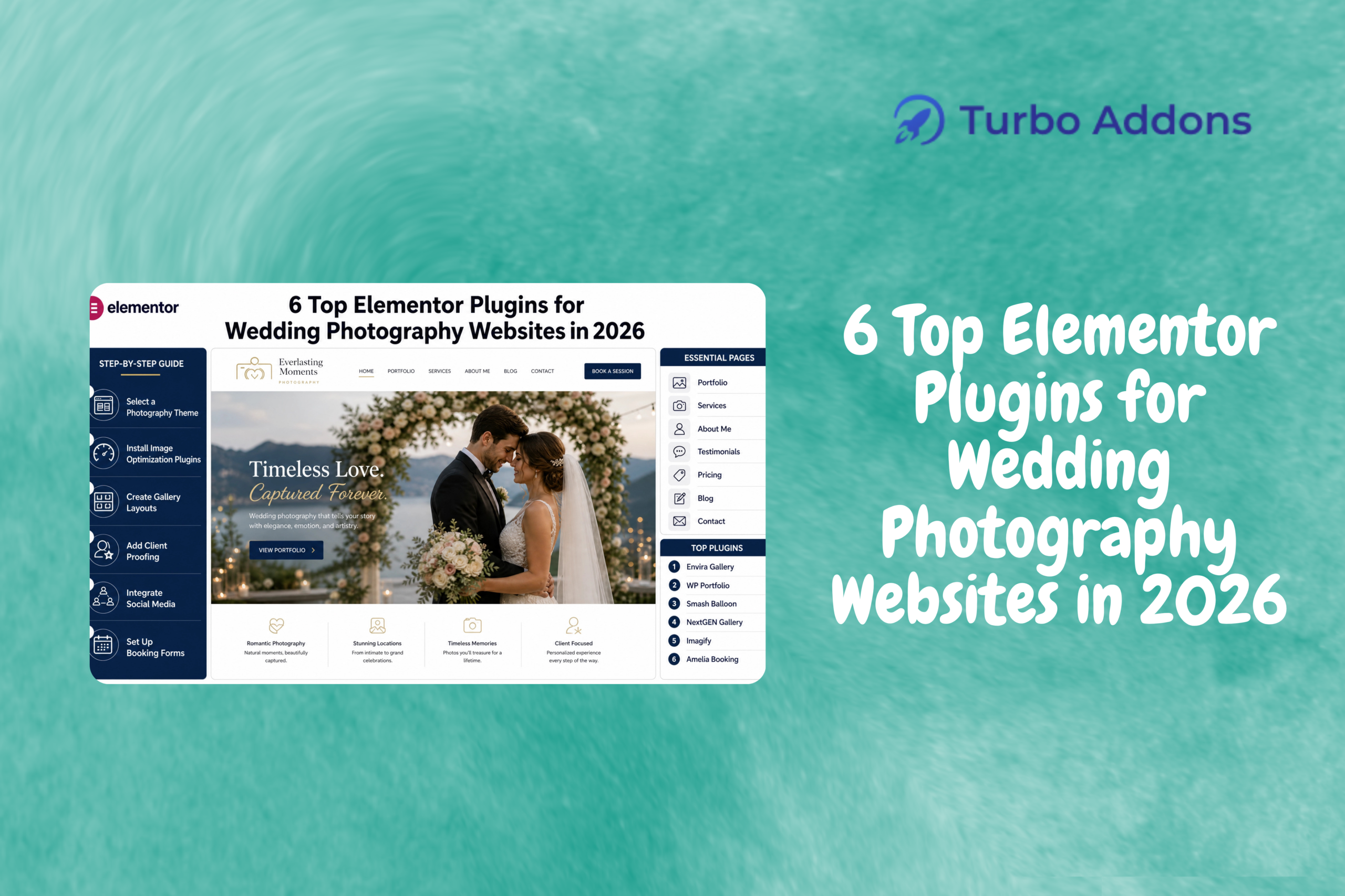 Turbo Addons widgets for wedding photography Elementor websites