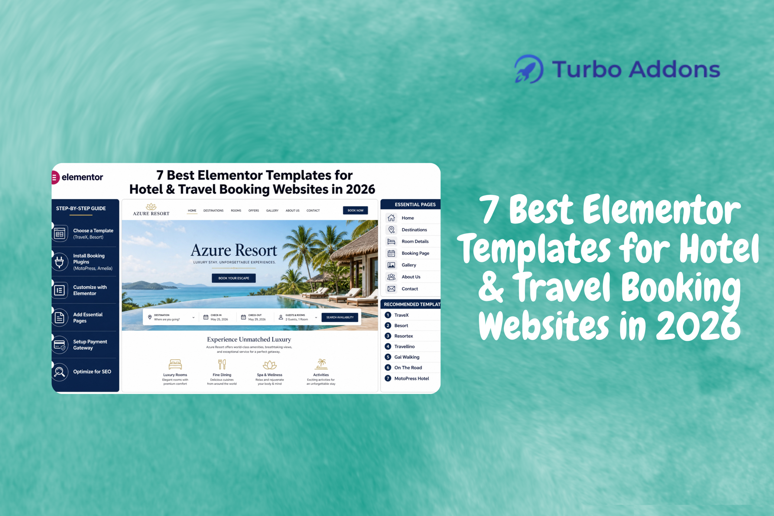 7 Best Elementor Templates for Hotel & Travel Booking Websites in 2026