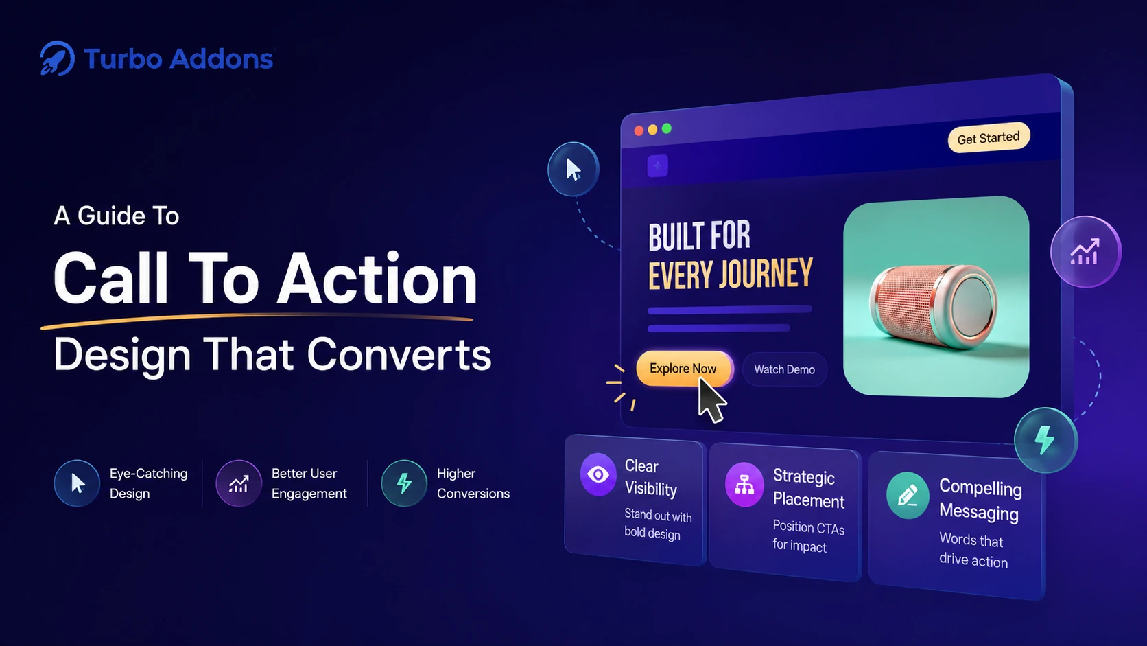Elementor CTA design example showing a high-converting call-to-action button